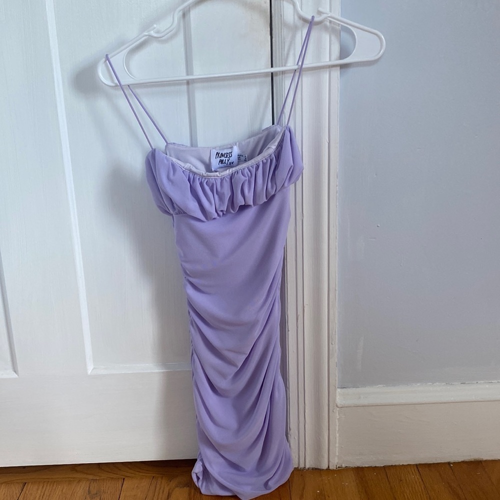 PENNEY MINI DRESS PURPLE!! Tight mesh overlayed mini dress💜💜